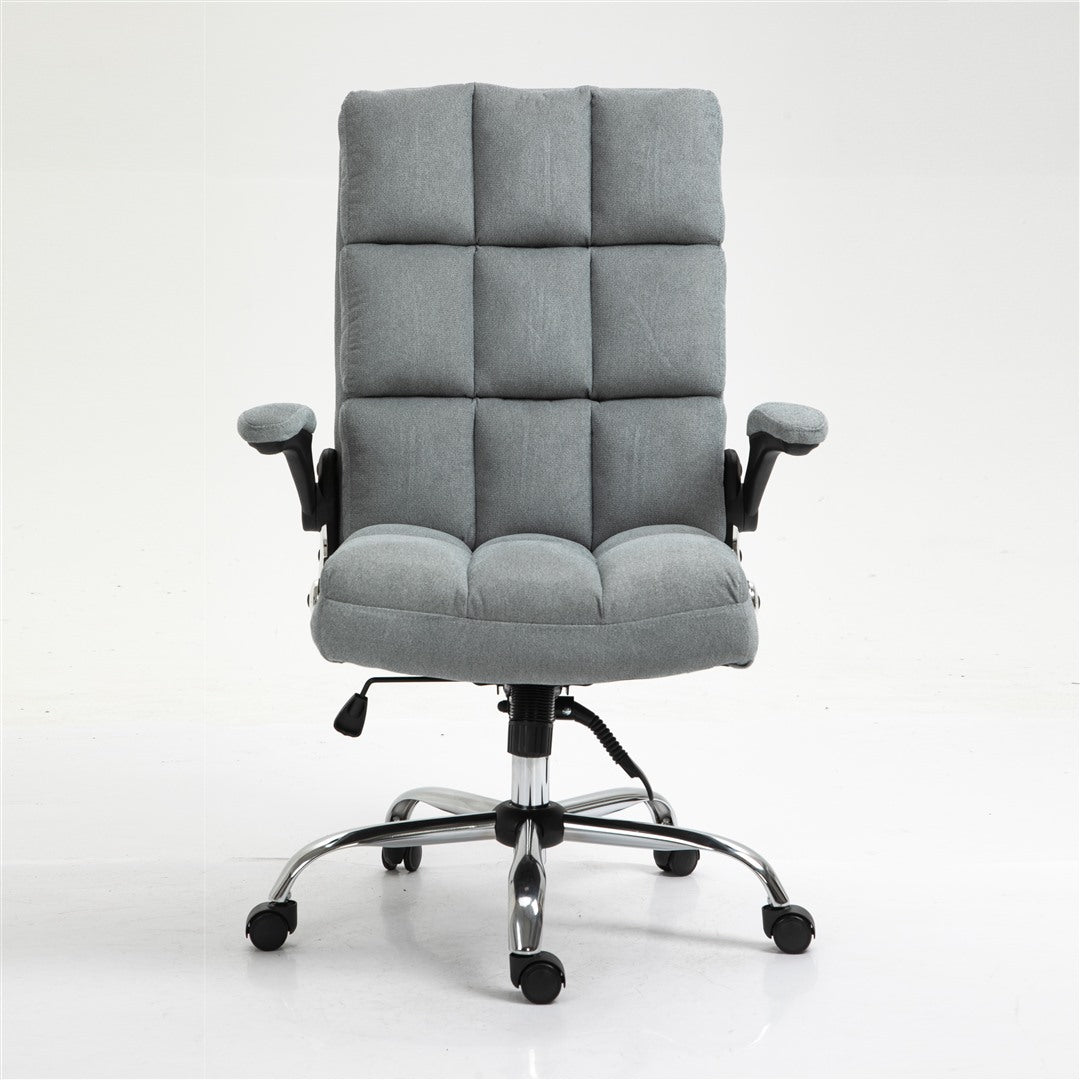 Ergonomic Velvet Swivel Office Chair