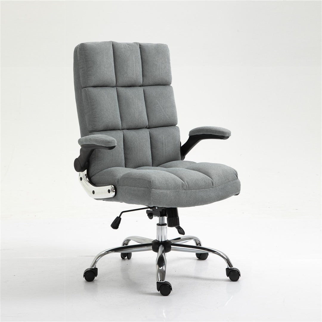 Ergonomic Velvet Swivel Office Chair