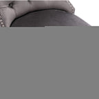 Elegant Velvet Bar Stools with Studs Trim