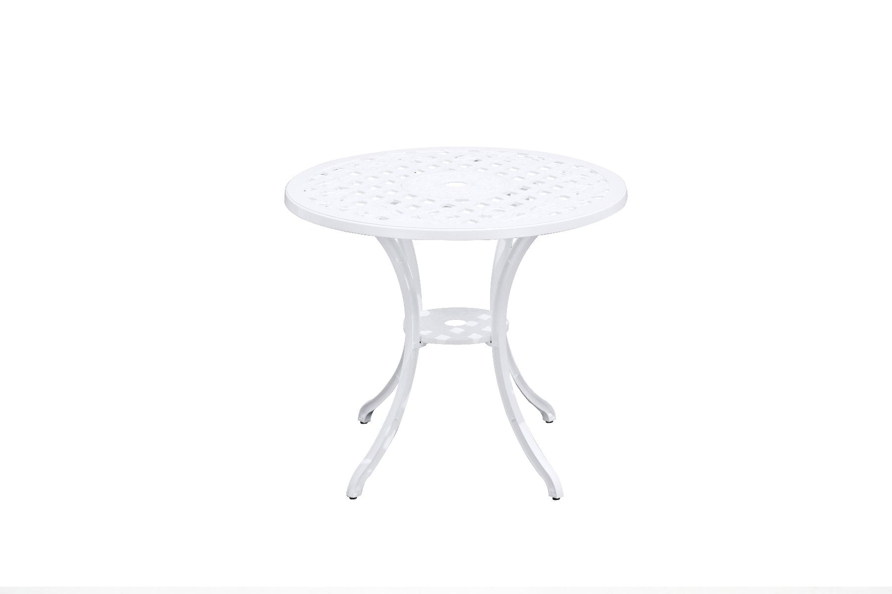 Remy White Aluminium Table – Modern Elegance