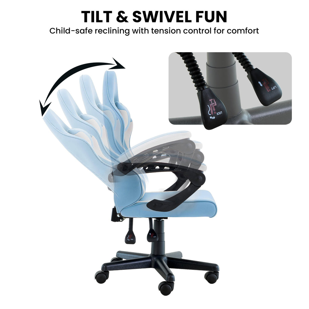 Sleek Adjustable Kids Gaming Study Chair