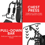 Powertrain Multi Station Home Gym with Weights