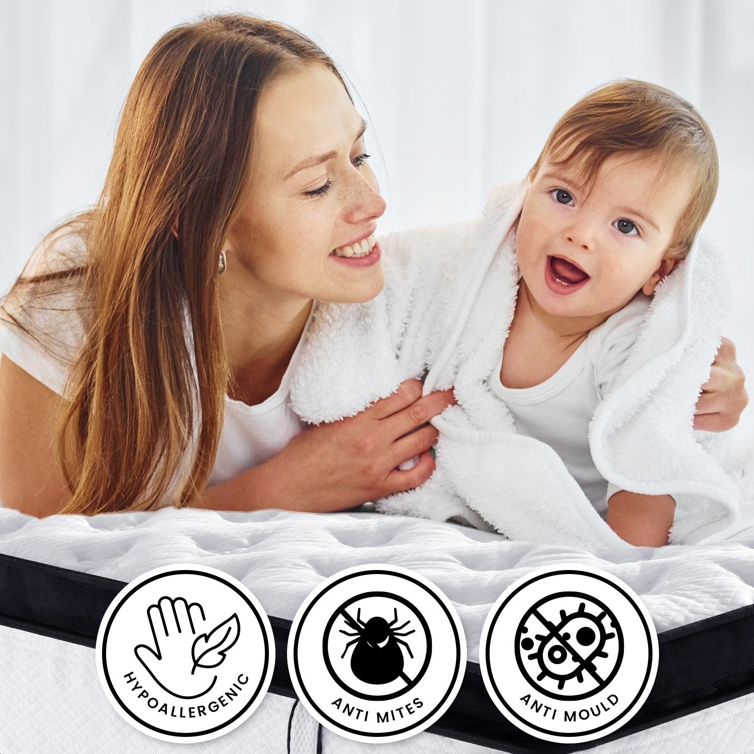 Laura Hill King Single Euro Top Mattress