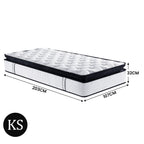 Laura Hill King Single Euro Top Mattress