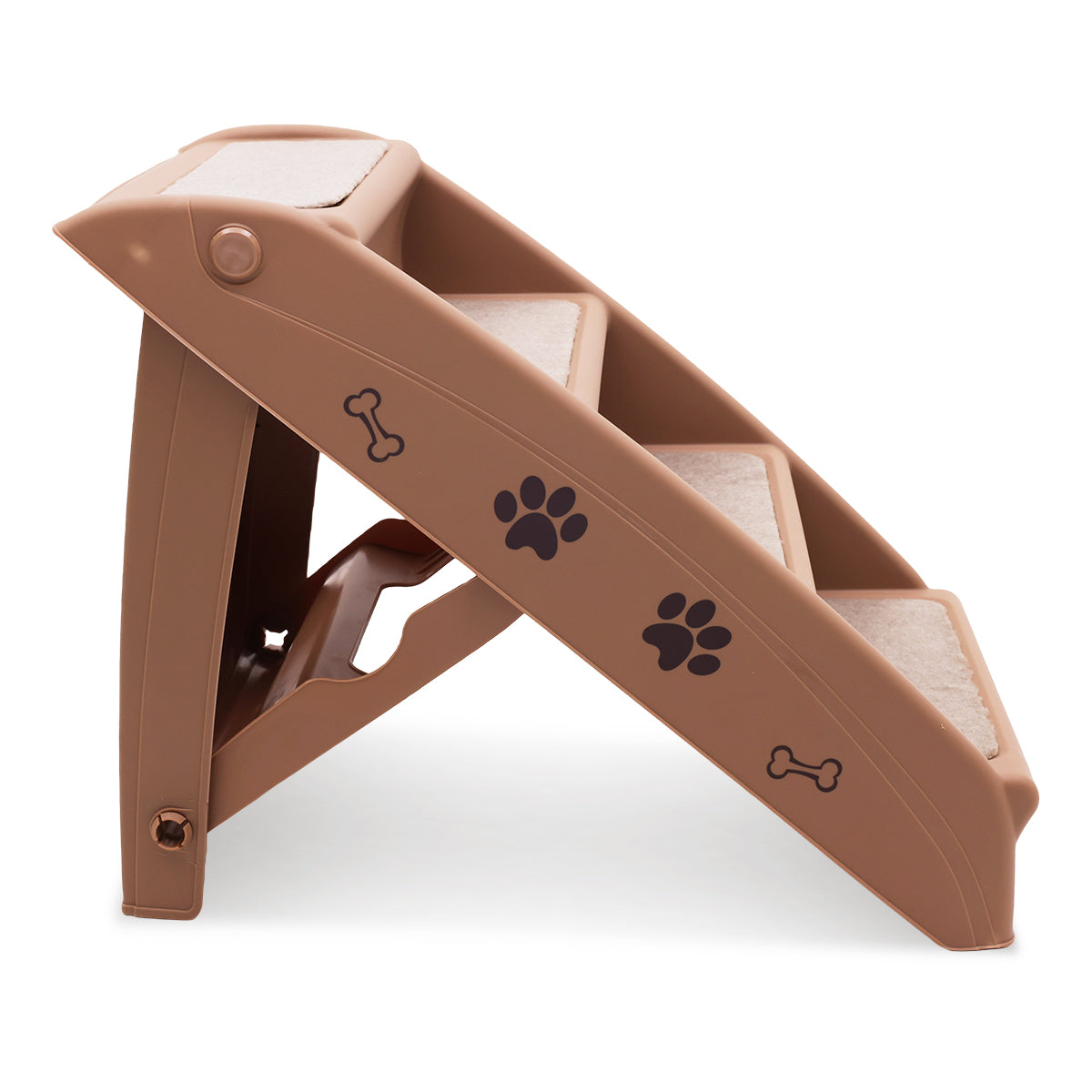 Furtastic 50cm Foldable Pet Stairs - Brown