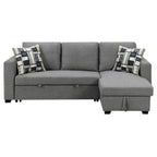 Sarantino Fontana Grey Sofa Bed with Chaise