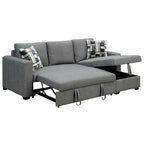 Sarantino Fontana Grey Sofa Bed with Chaise