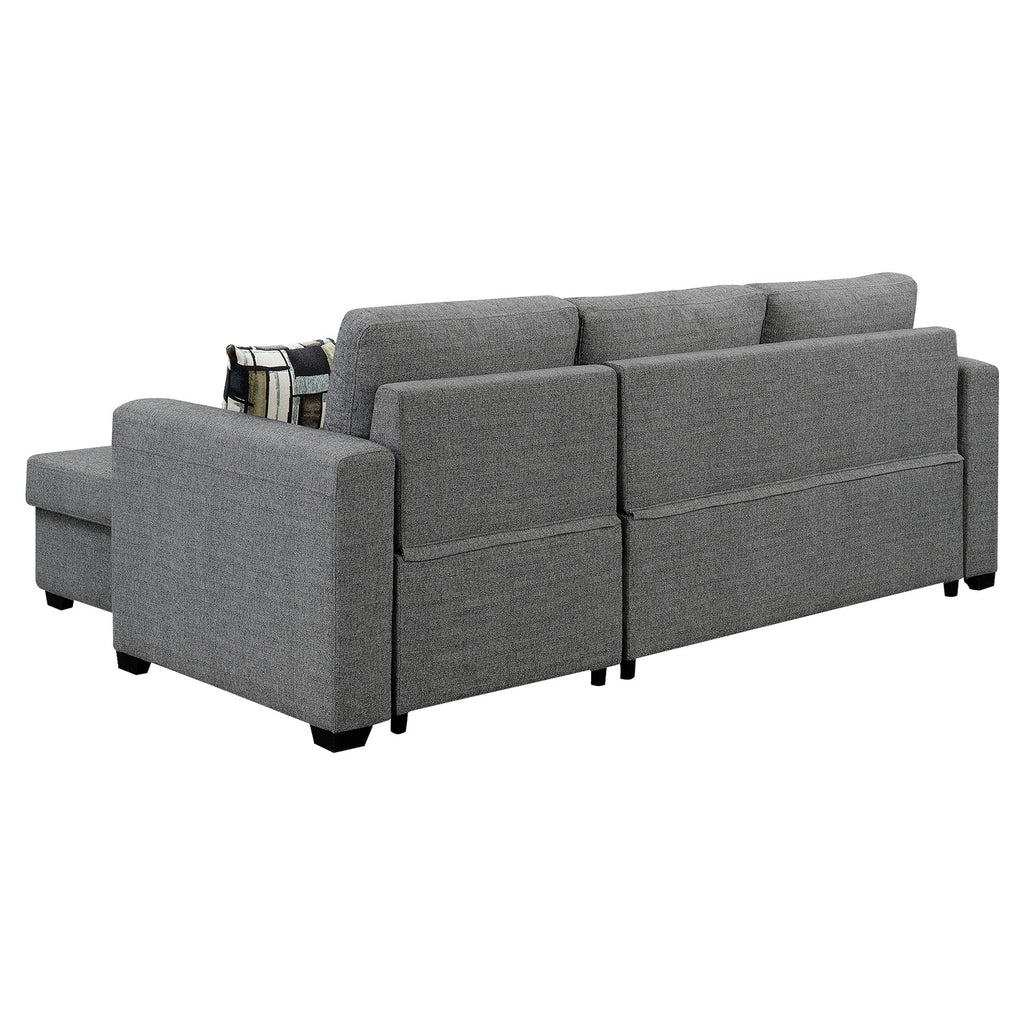 Sarantino Fontana Grey Sofa Bed with Chaise