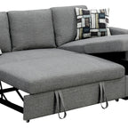 Sarantino Fontana Grey Sofa Bed with Chaise