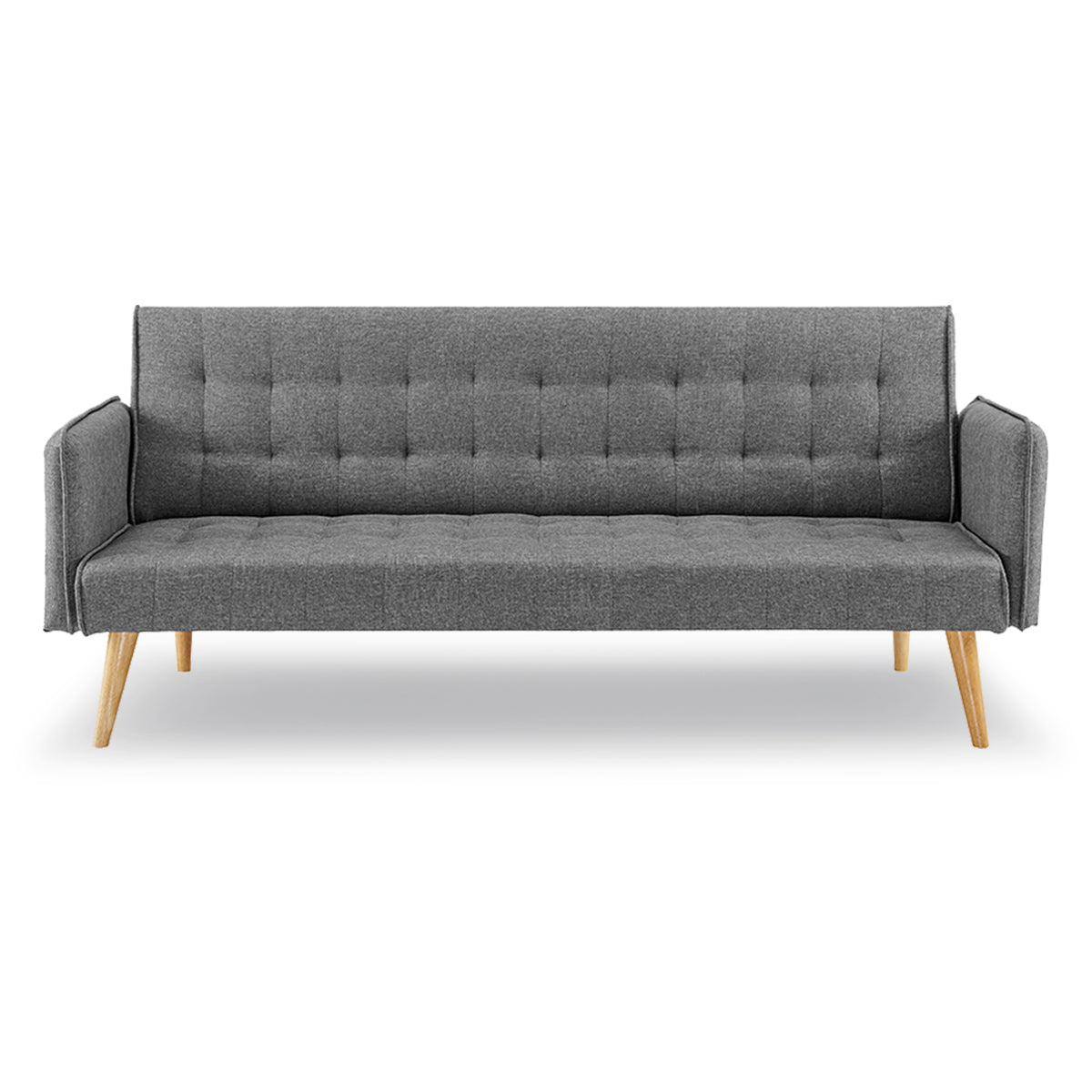 Sarantino Grey 3-Seater Modular Sofa Bed