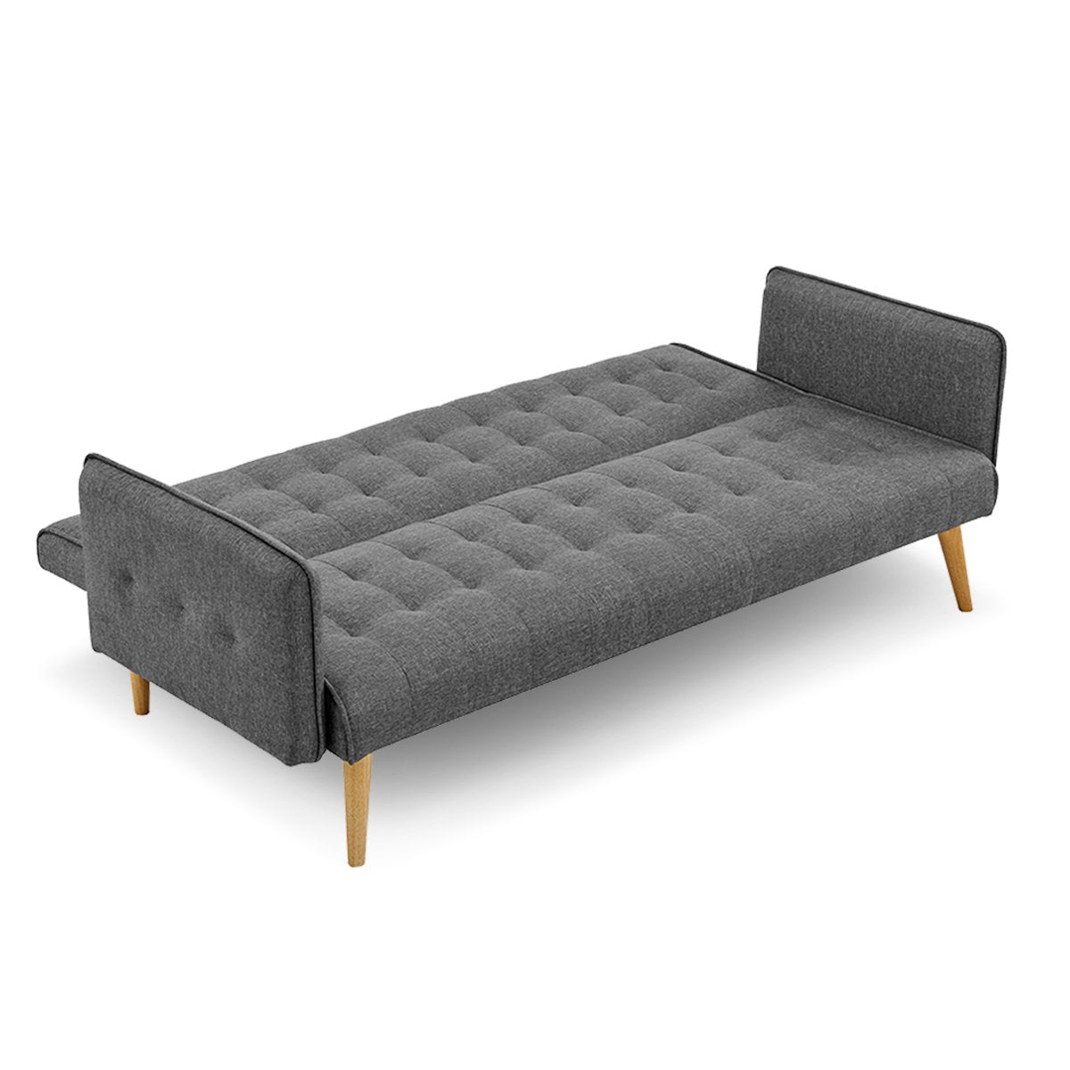 Sarantino Grey 3-Seater Modular Sofa Bed