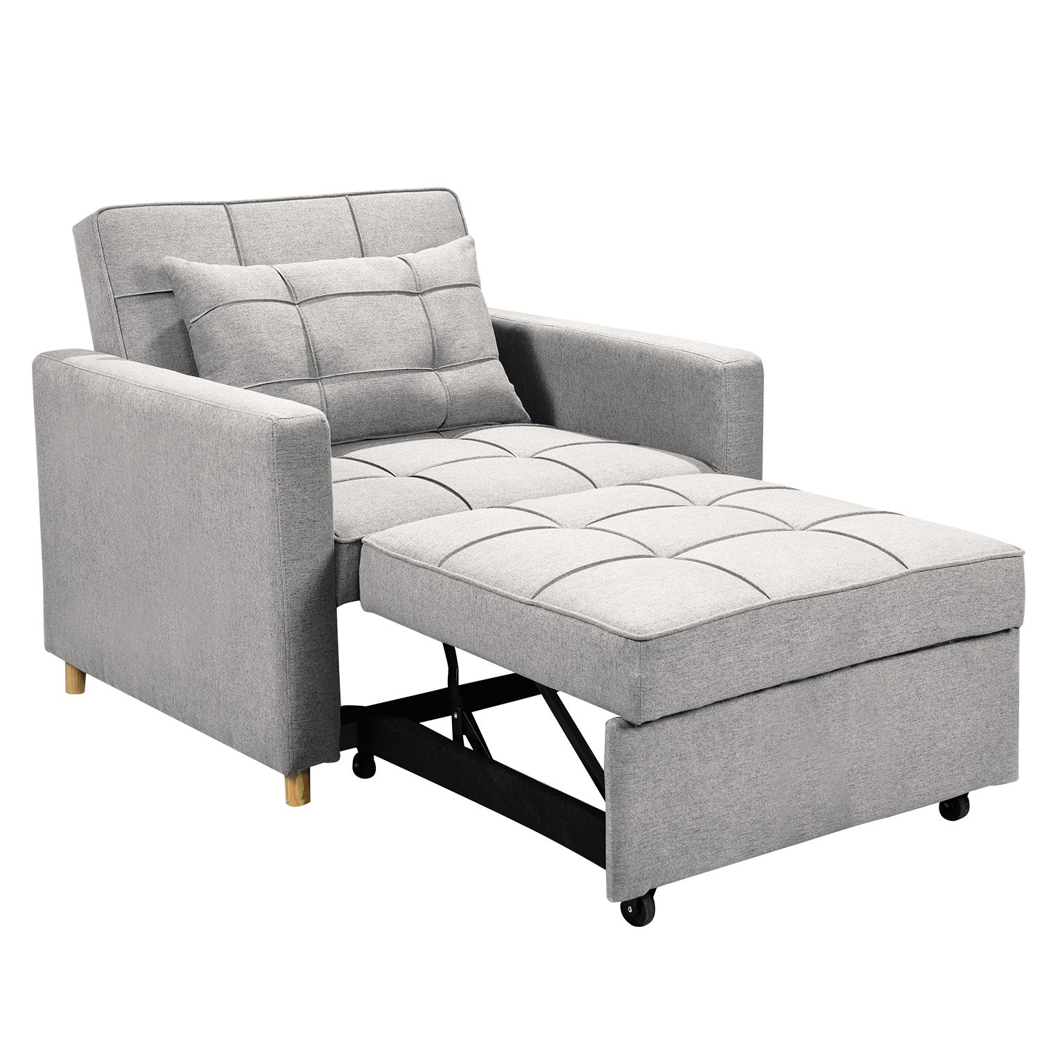 Sarantino Suri 3-in-1 Convertible Sofa Chair Bed Lounger