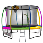Kahuna 12ft Rainbow Outdoor Trampoline Set
