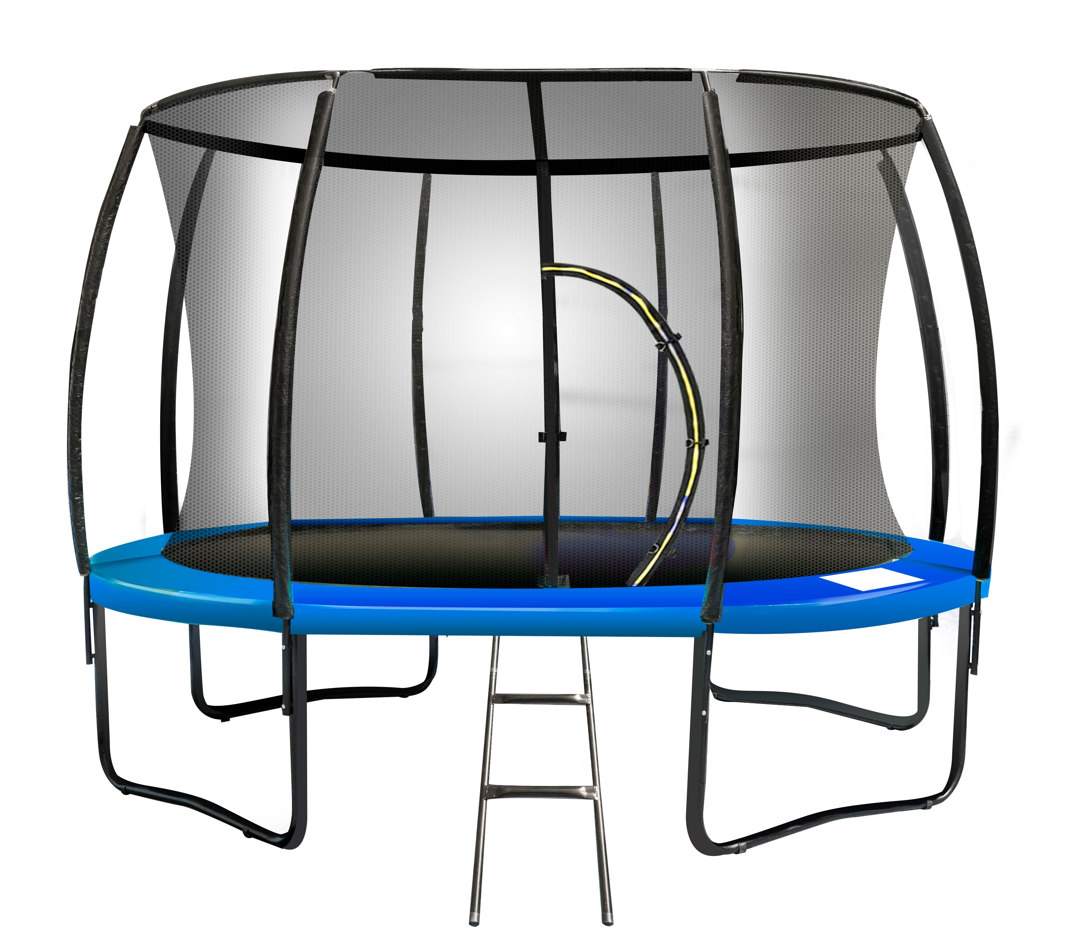 Kahuna 14ft Round Trampoline with Ladder and Safety Net