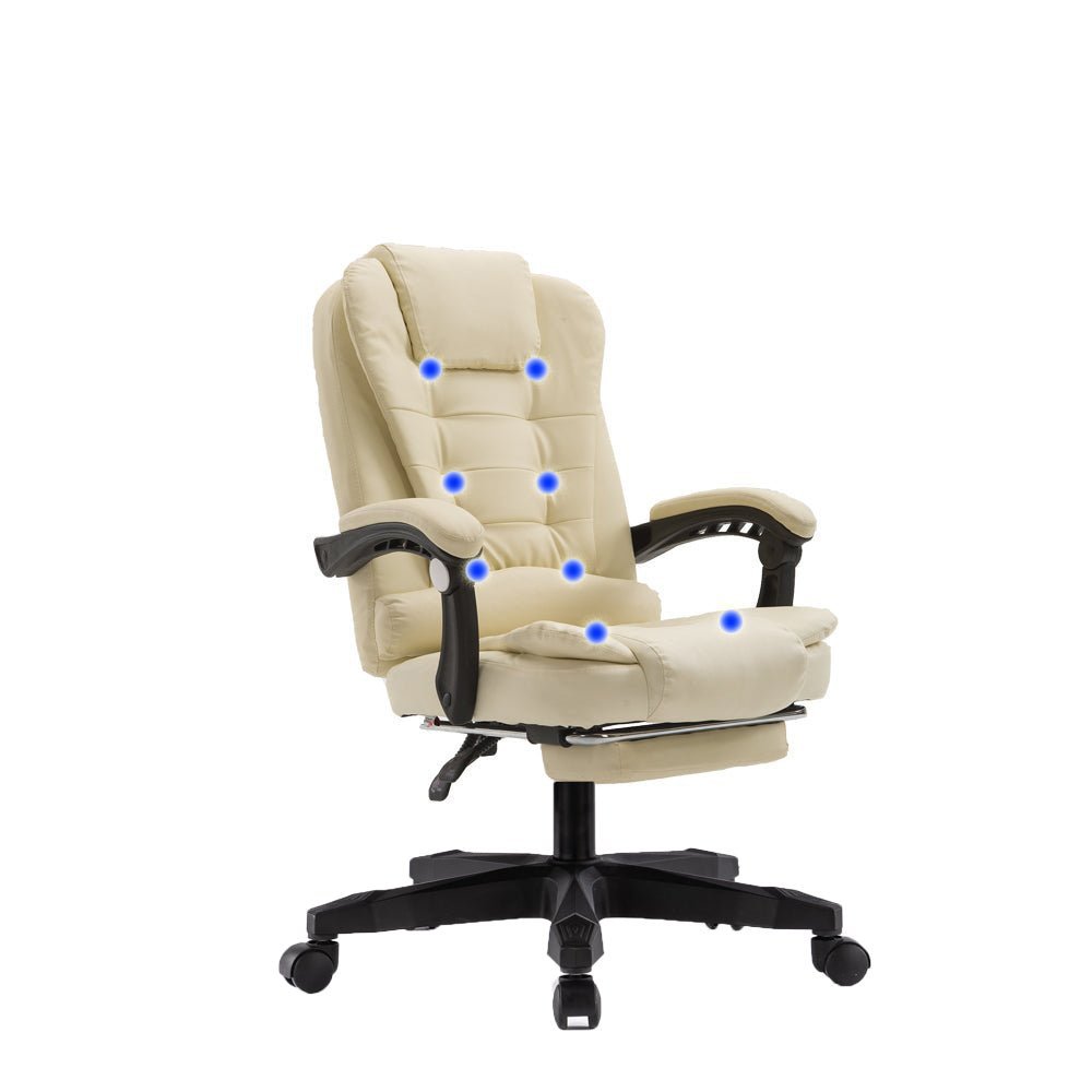 Ergonomic 8-Point Massage Chair with Footrest