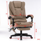 Ergonomic 8-Point Massage Chair with Footrest
