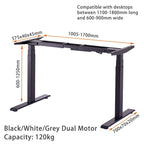 Amazingooh Height Adjustable Standing Desk 140cm