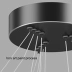 Gold Minimalist LED Pendant Chandelier