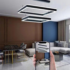 Modern Adjustable LED Square Pendant Chandelier