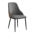 Modern Upholstered Leather Dining Chair Set