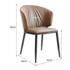Modern Armless Upholstered Side Chair Set of 2