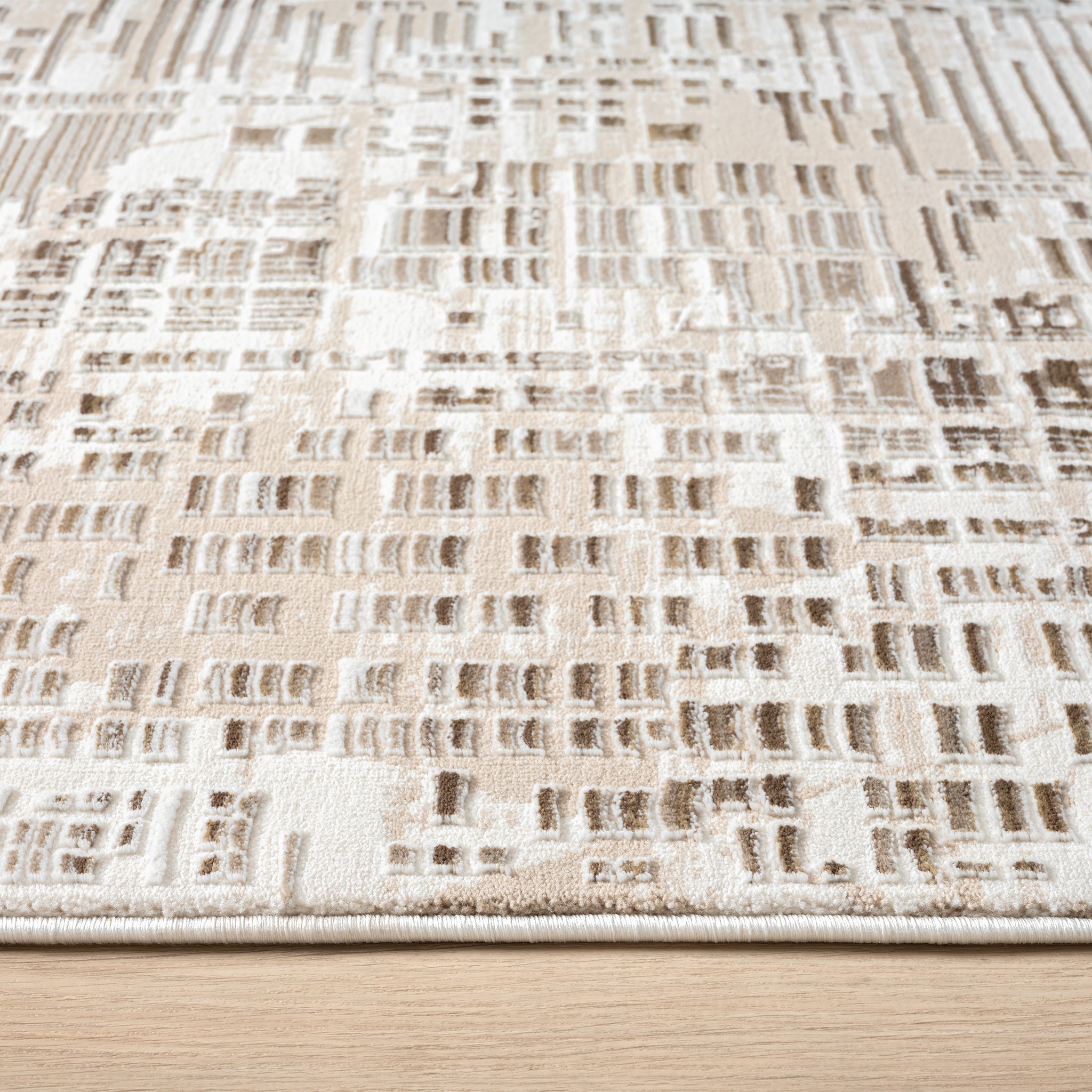 Elegant Textured Jacquard Area Rug