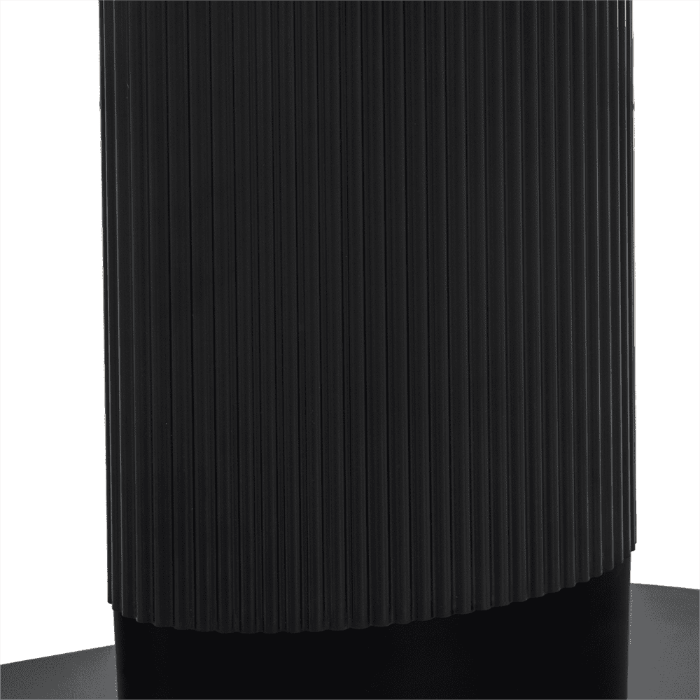 Elegant Black Oval Dining Table