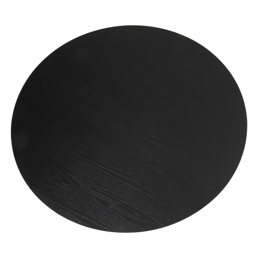 Sleek Silhouette Black Dining Table