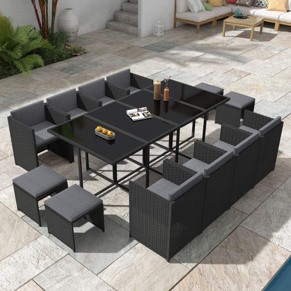 Bali 13PC Elegant Outdoor Dining Set