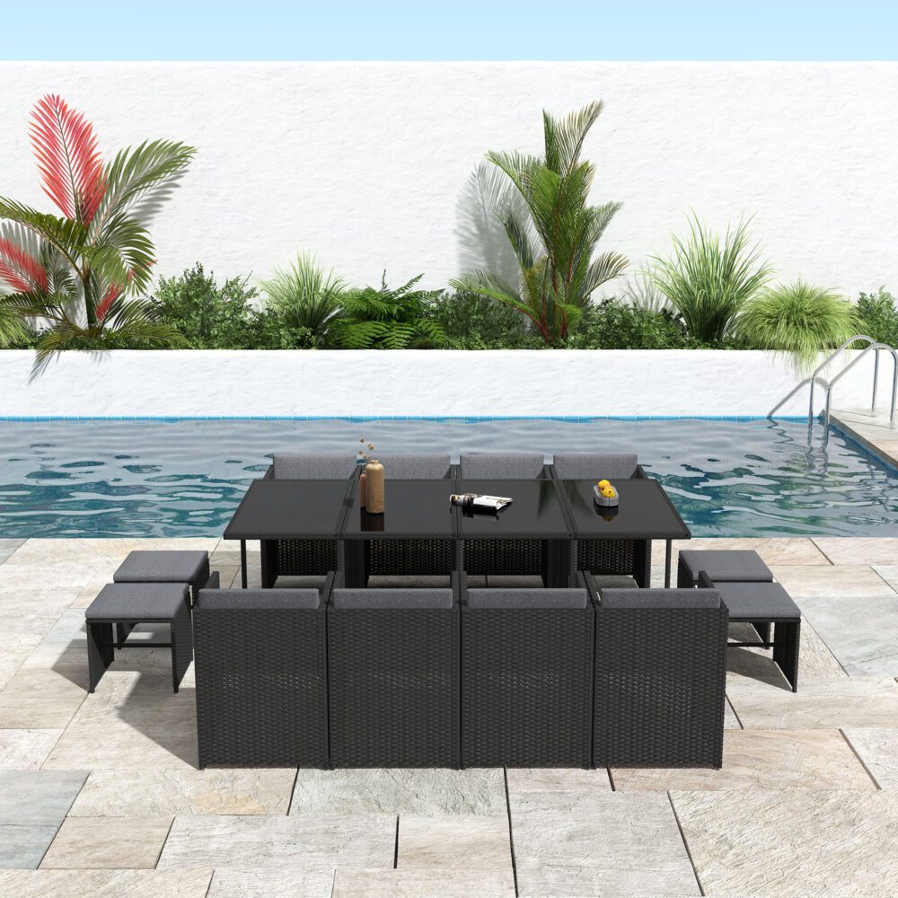 Bali 13PC Elegant Outdoor Dining Set
