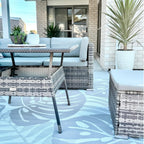 Elegant Grey 8-Piece Outdoor Dining Set