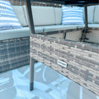 Elegant Grey 8-Piece Outdoor Dining Set