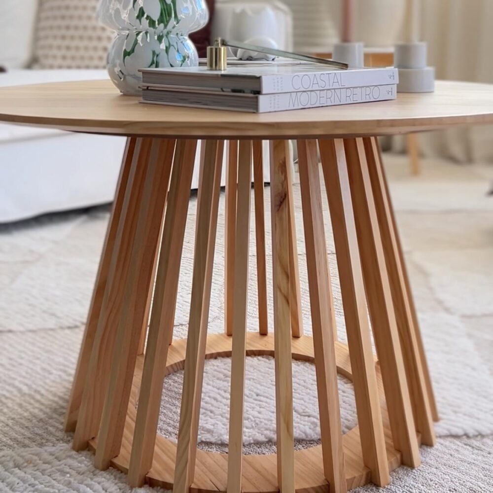 Palmer Coastal Haven Slatted Sphere Coffee Table