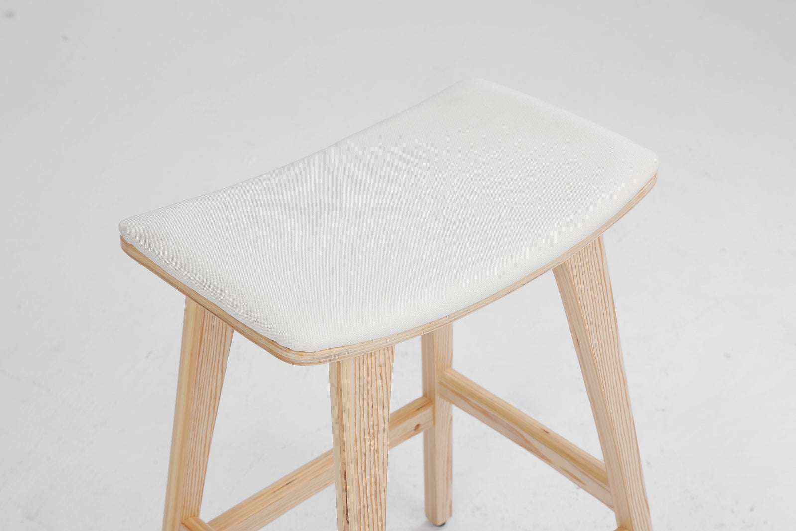 KANSO Wooden Bar Stool Set with Padded Seat