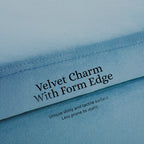 La Bella Ocean Blue Velvet Storage Ottoman