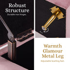 La Bella Pink Velvet Storage Ottoman Bench