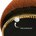 La Bella Orange Stacked Ottoman Stool