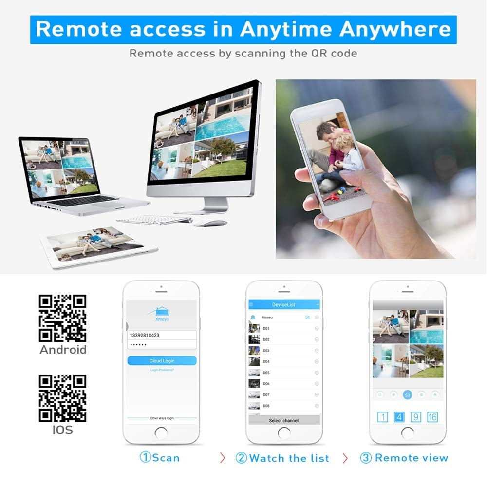 Hiseeu Advanced 8CH PoE CCTV System