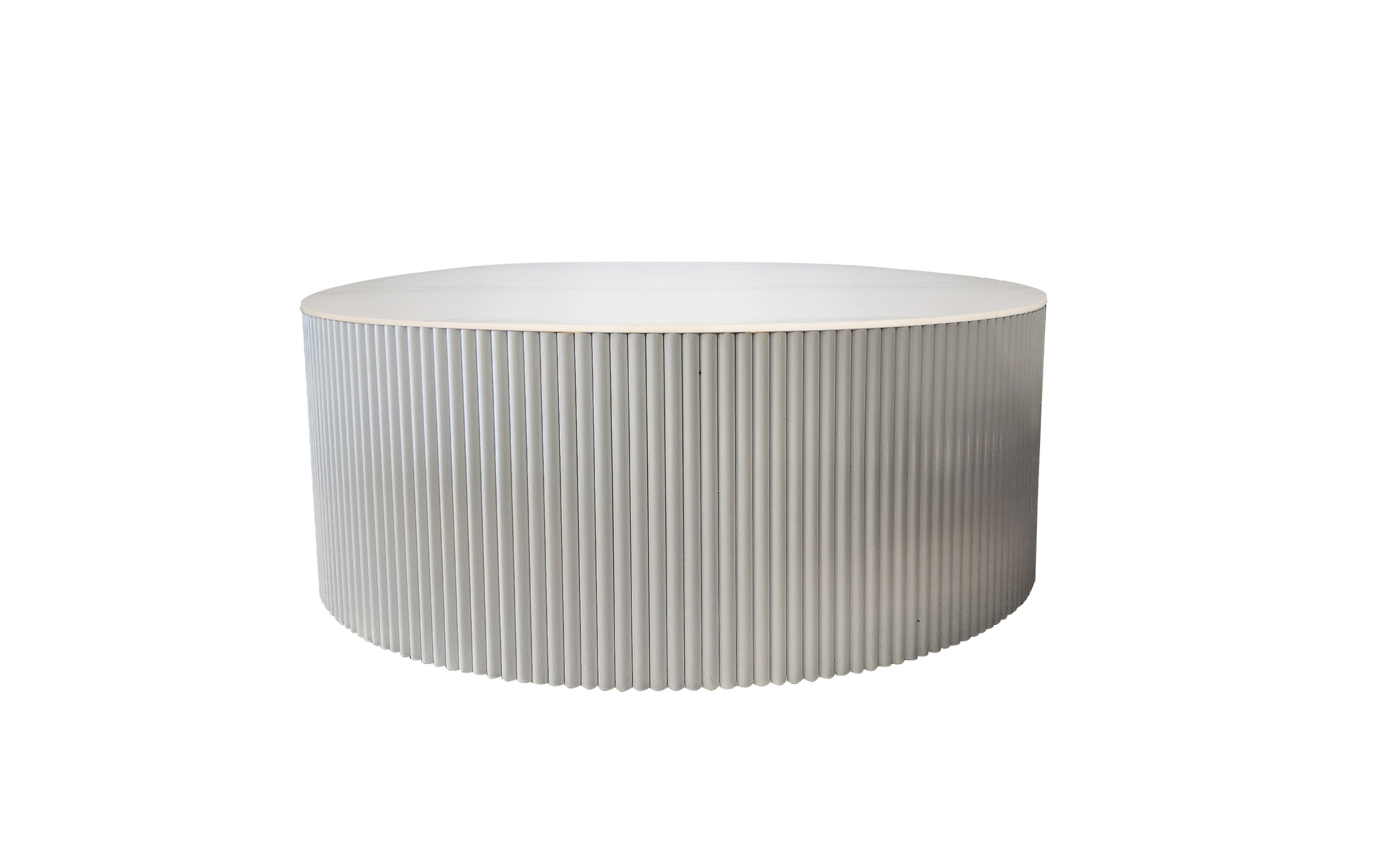 Contemporary Ripple Marble Coffee Table