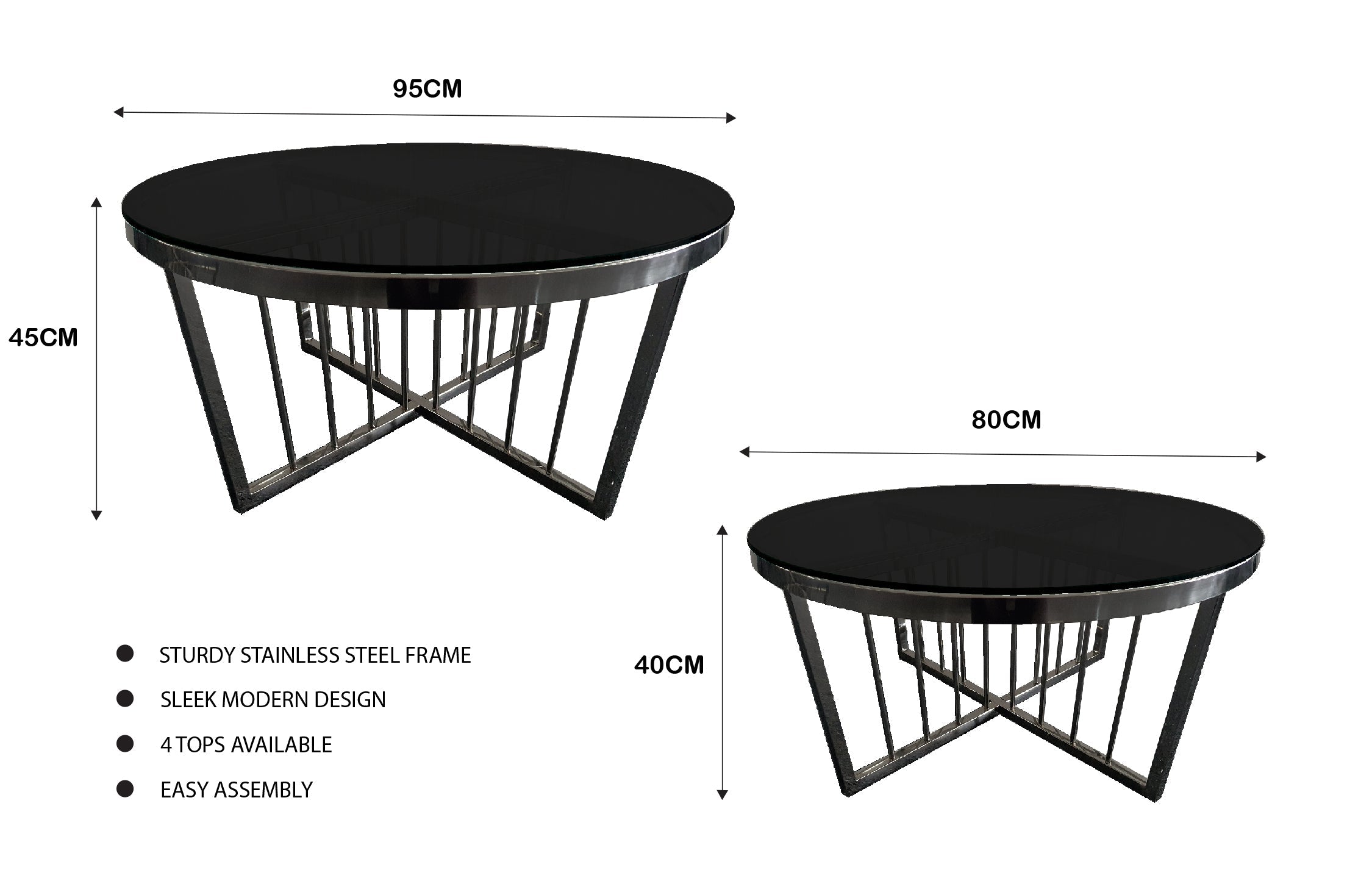 Elegance Versatile Coffee Table 80cm