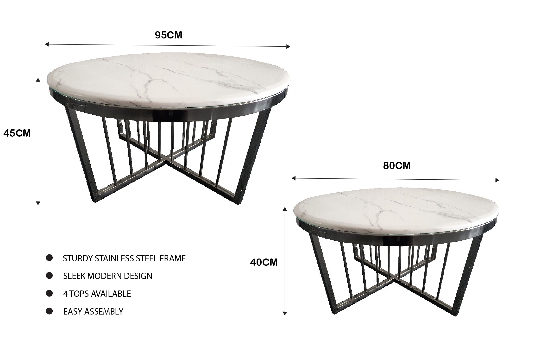 Elegance Versatile Coffee Table 80cm