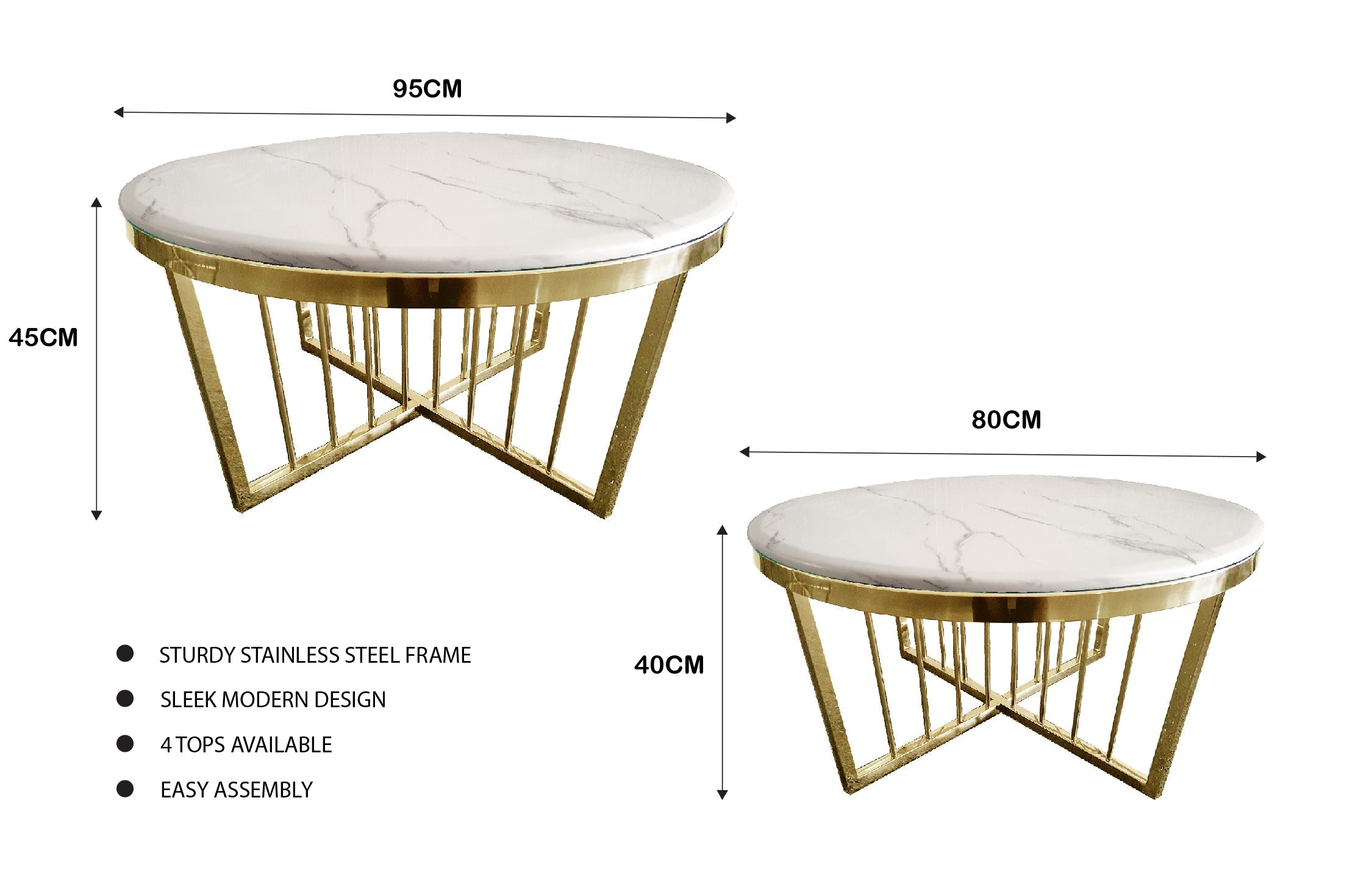 Elegance Versatile Coffee Table 80cm