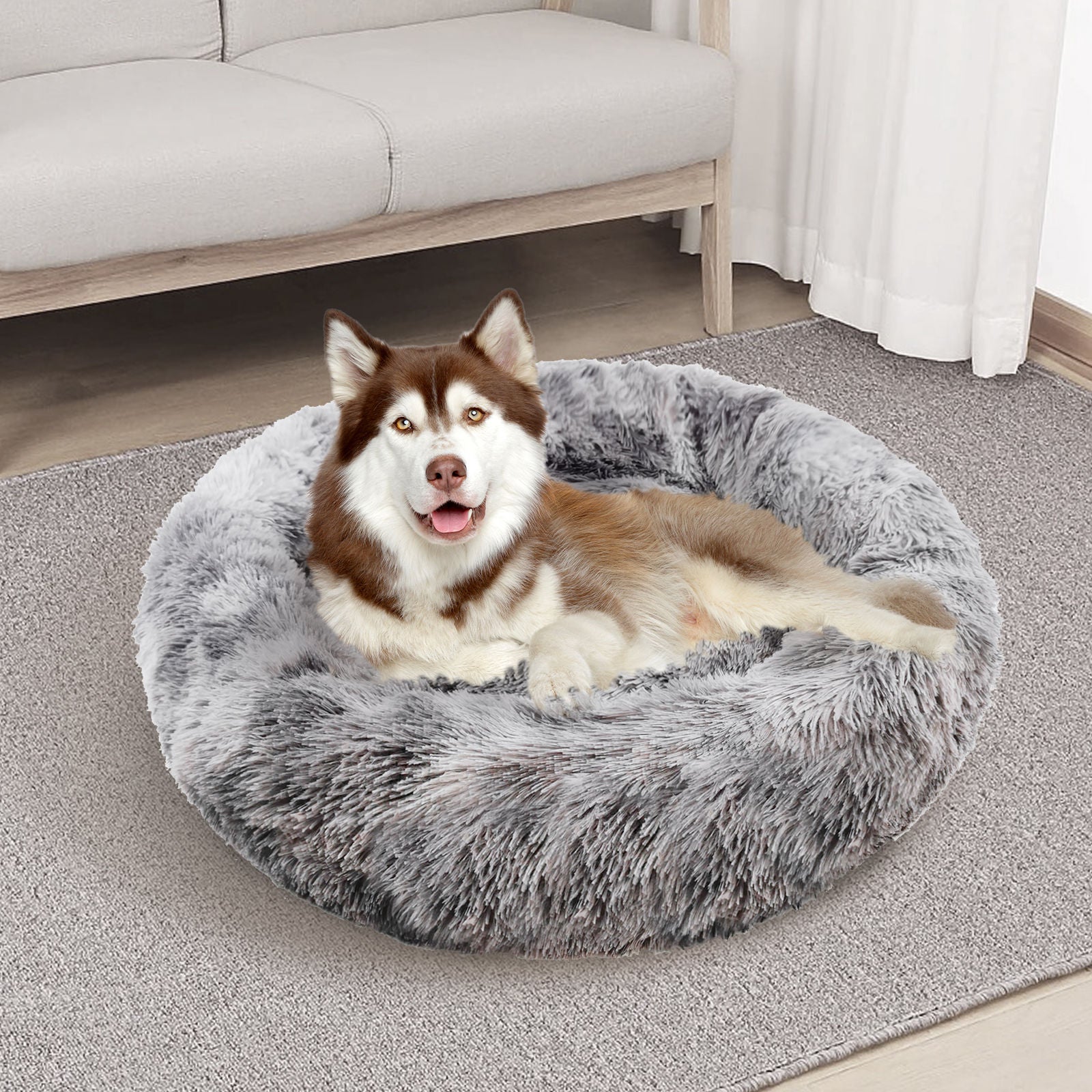 Pawfriends Plush Calming Pet Bed
