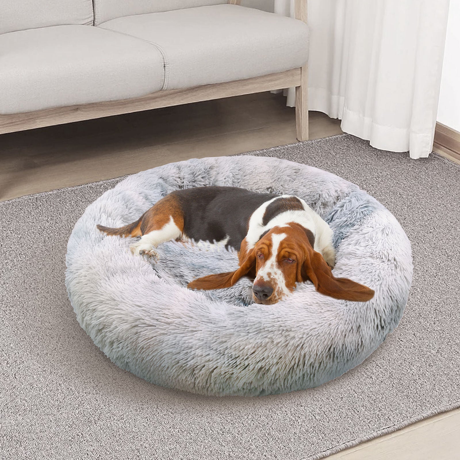 Pawfriends Plush Calming Pet Bed