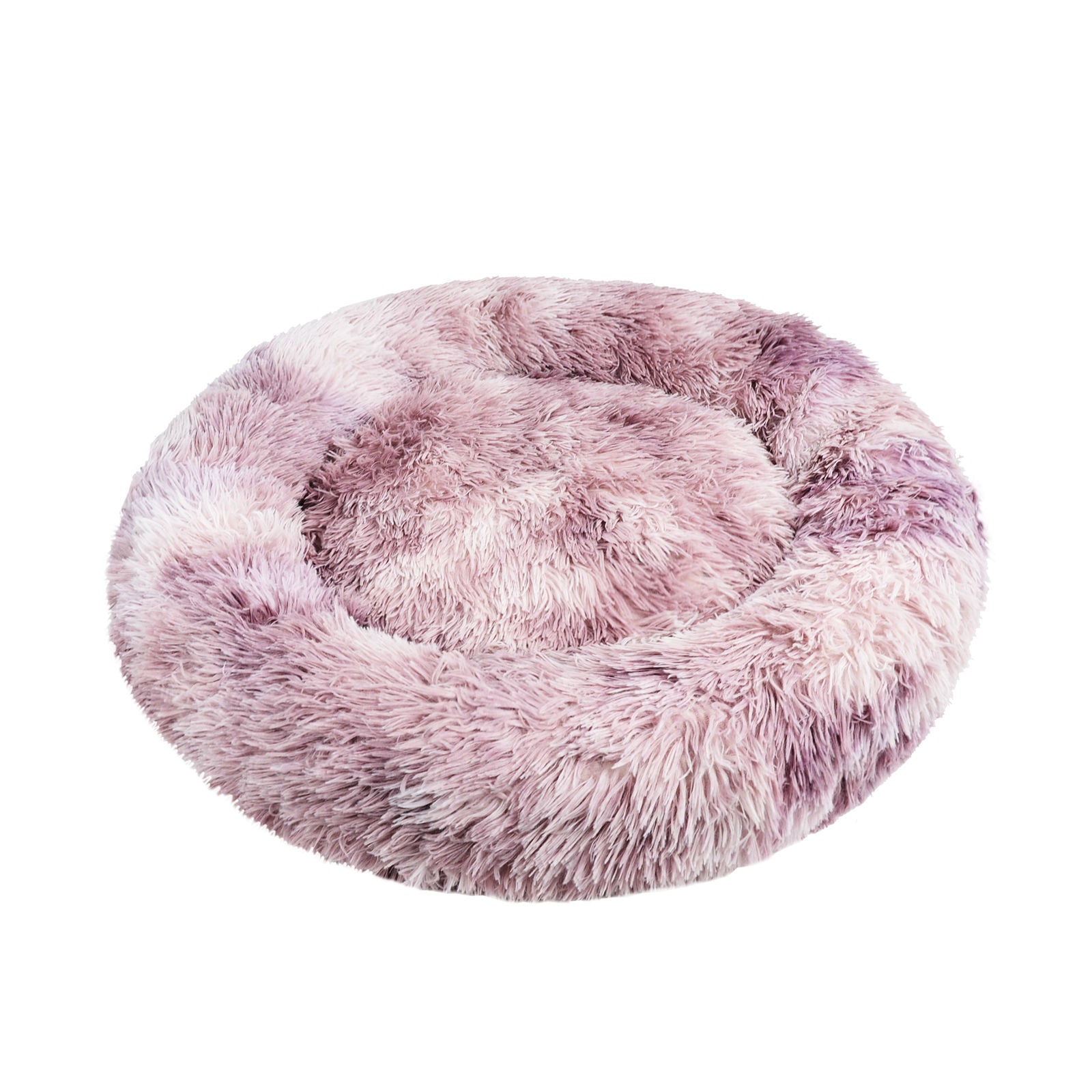 Calming Faux Fur Round Pet Bed
