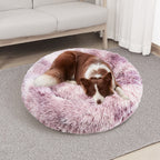 Calming Faux Fur Round Pet Bed