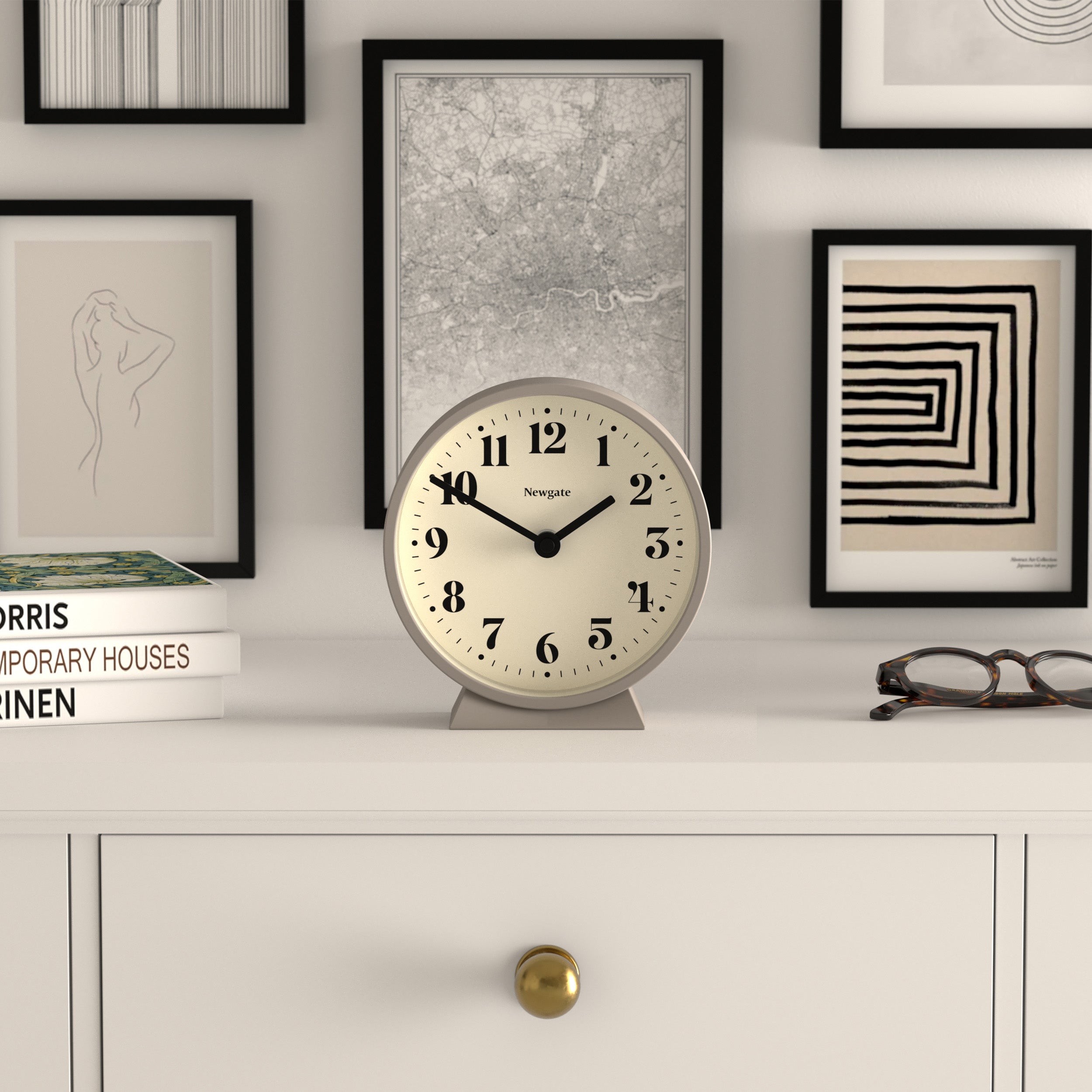 Theatre Mantel Clock -Various Colours