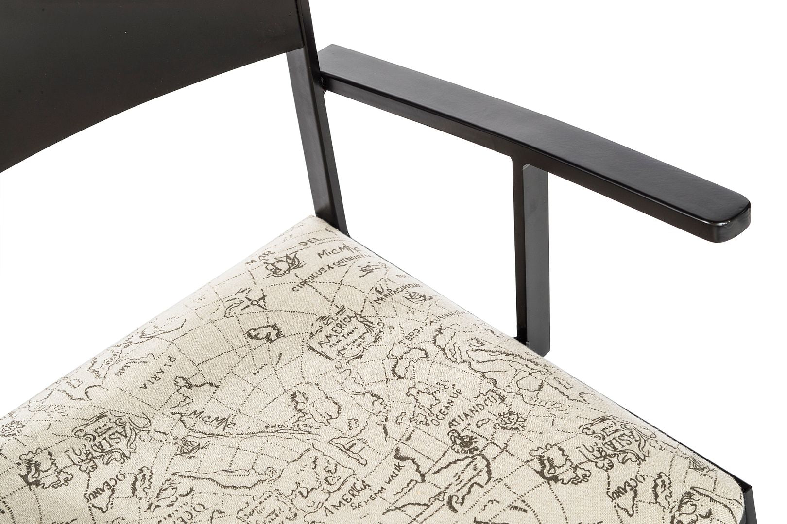 Elegant Black Metal Dining Chairs - Set of 2