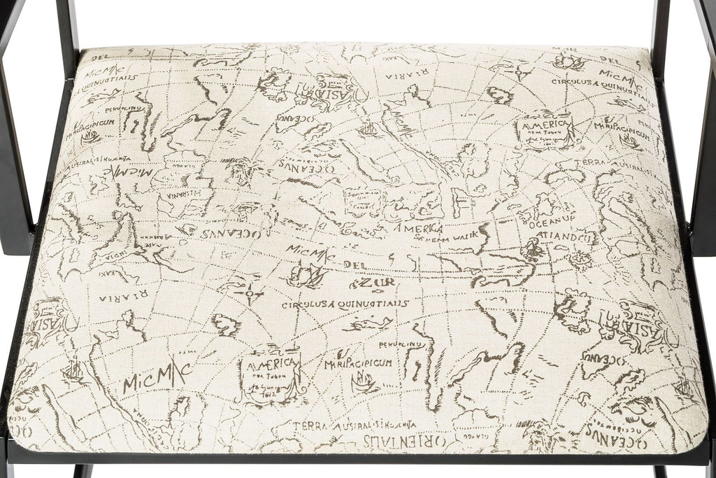 Elegant Black Metal Dining Chairs - Set of 2