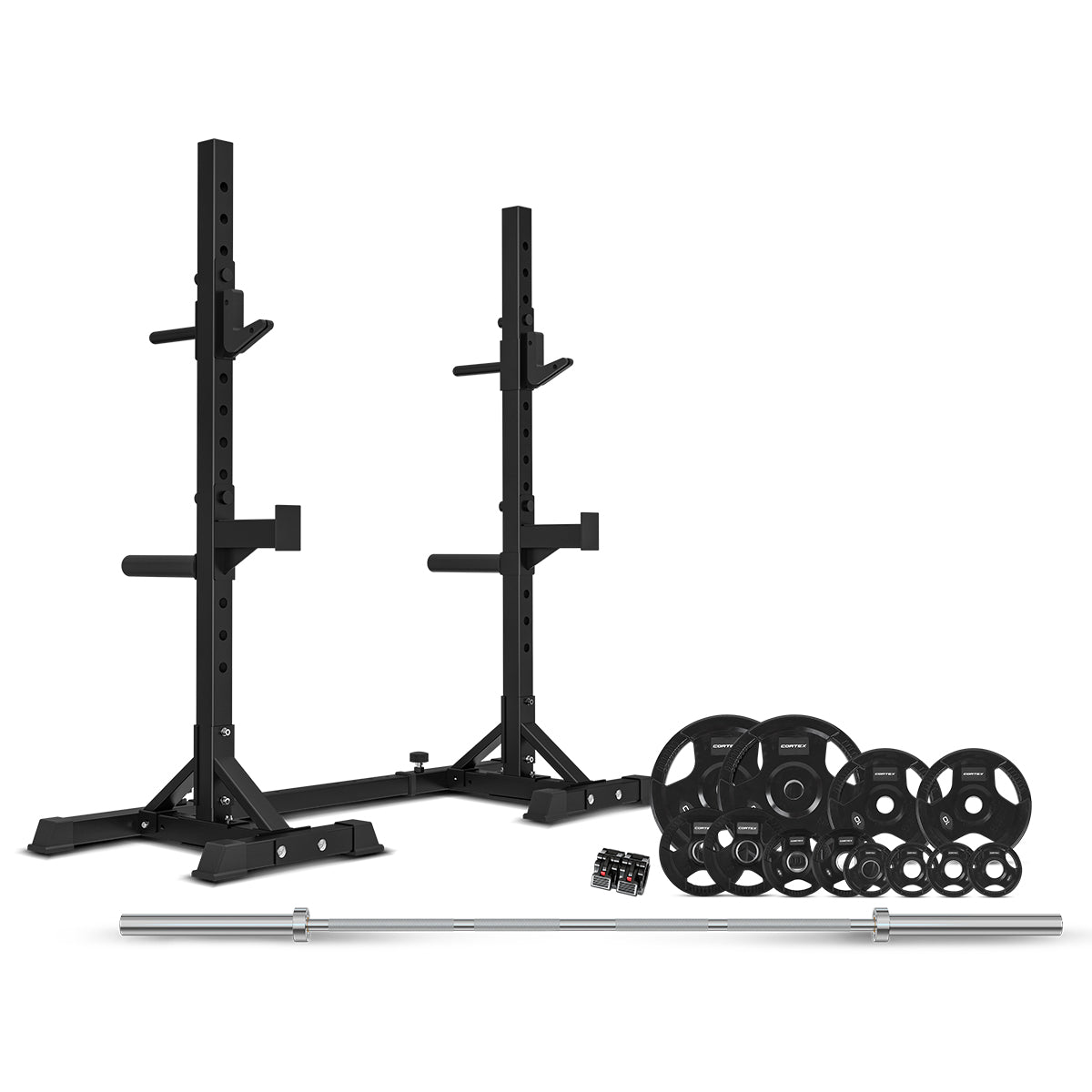 CORTEX SR-10 Squat Rack & 100kg Weight Plates Package